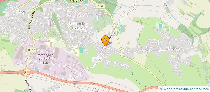 localisation de l'entreprise LA BONNE FOURNEE  BEHREN-LES-FORBACH