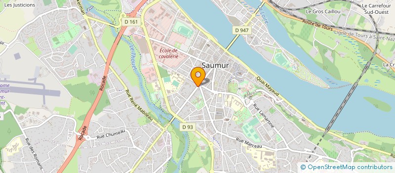 localisation de l'entreprise LA BONNE FOURNEE  SAUMUR