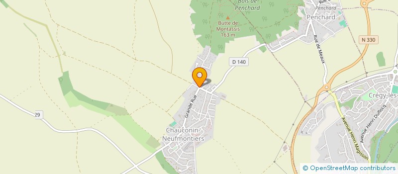 localisation de l'entreprise LA BONNE FRANQUETTE  CHAUCONIN-NEUFMONTIERS