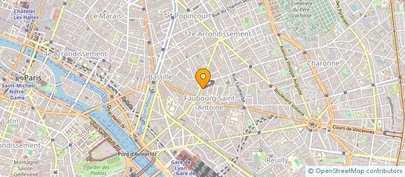 localisation de l'entreprise LA BONNE GRAINE à PARIS