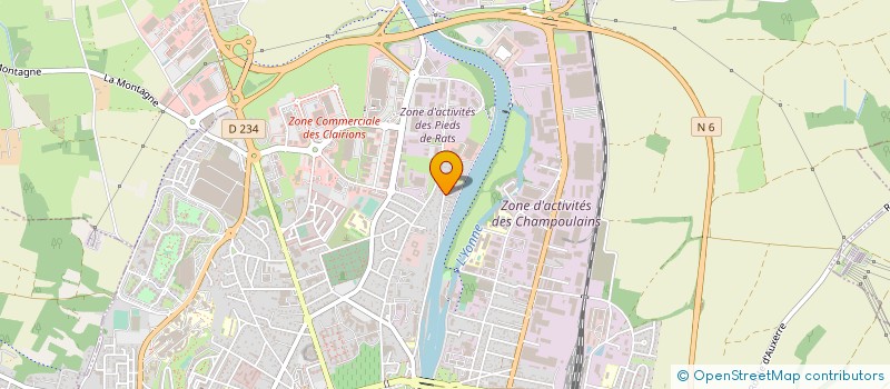localisation de l'entreprise LA BONNE HALTE à AUXERRE
