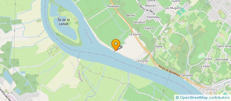localisation de l'entreprise LA BONNE HEURE à QUINSAC