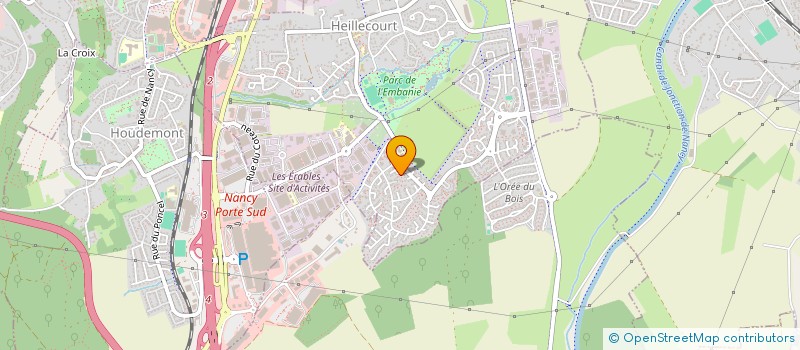 localisation de l'entreprise LA BONNE HEURE  HEILLECOURT