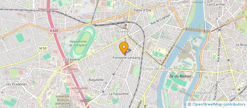 localisation de l'entreprise LA BONNE HUMEUR DE FONTAINE LESTANG  TOULOUSE