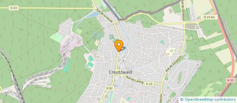 localisation de l'entreprise LA BONNE NOUVELLE  CREUTZWALD