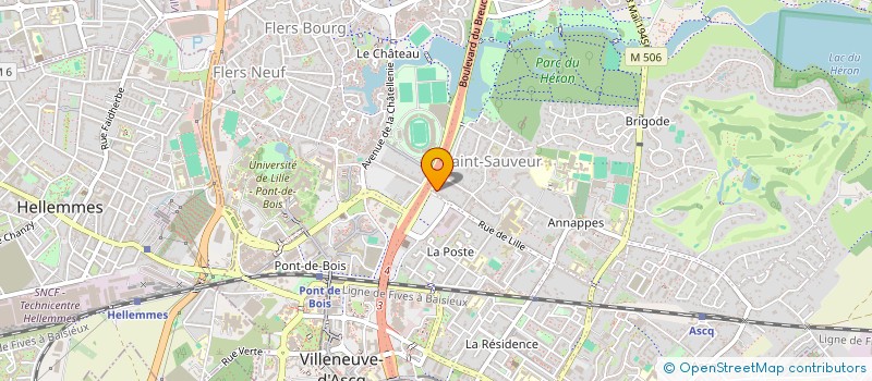 localisation de l'entreprise LA BONNE PART FOUNDATION  VILLENEUVE-D'ASCQ
