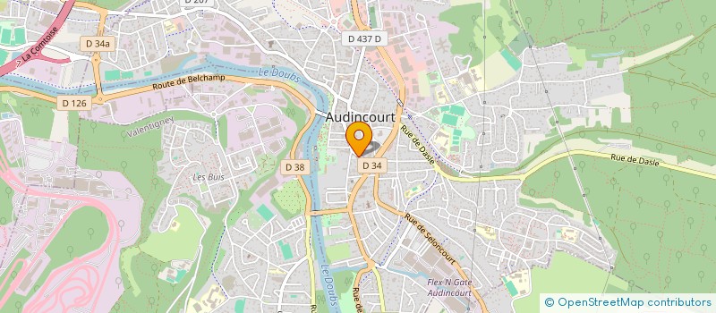 localisation de l'entreprise LA BONNE PATE  AUDINCOURT