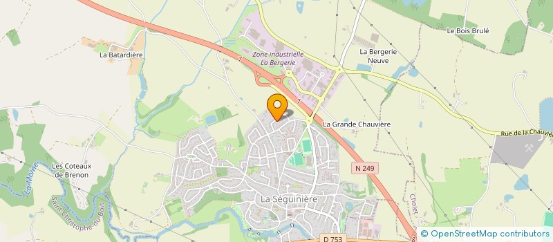 localisation de l'entreprise LA BONNE PATTE  LA SEGUINIERE