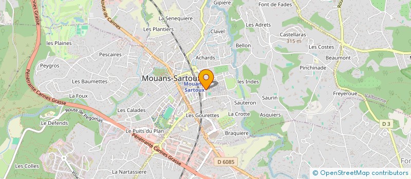 localisation de l'entreprise LA BONNE PAYE  MOUANS-SARTOUX