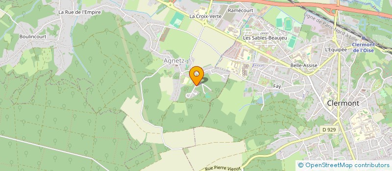 localisation de l'entreprise LA BONNE PAYE PICARDE  AGNETZ