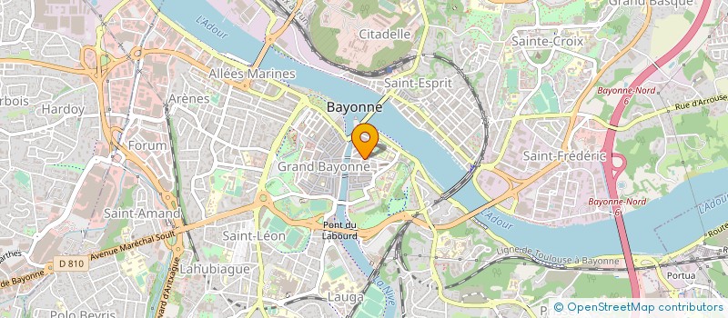 localisation de l'entreprise LA BONNE POPOTTE  BAYONNE