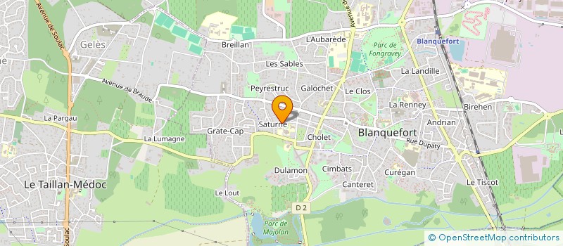 localisation de l'entreprise LA BONNE PORTE à BLANQUEFORT