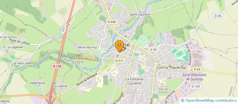 localisation de l'entreprise LA BONNE RAISON  FALAISE