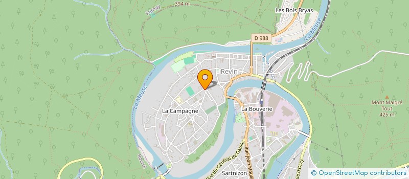 localisation de l'entreprise LA BONNE SOURCE  REVIN