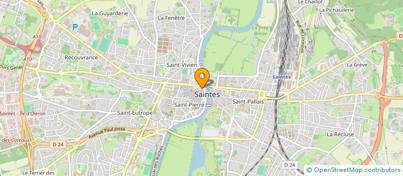 localisation de l'entreprise LA BONNE TABLE  SAINTES