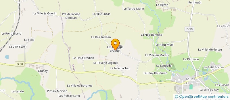 localisation de l'entreprise LA BONNE TABLE DE VIOLAINE  MUEL