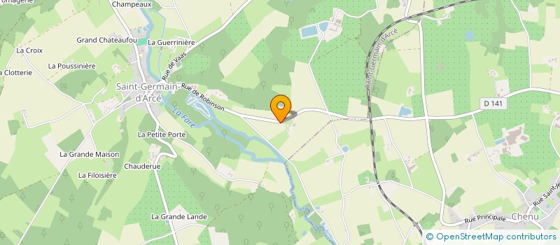 localisation de l'entreprise LA BONNE TABLEE  CHENU