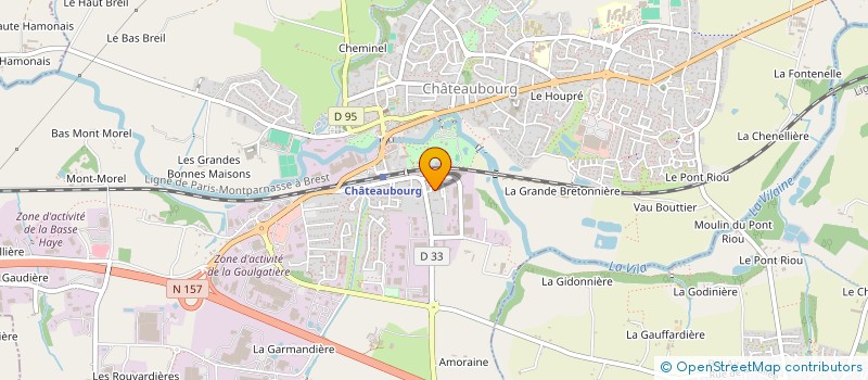 localisation de l'entreprise LA BONNE TRAJECTOIRE  CHATEAUBOURG