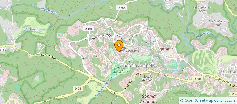 localisation de l'entreprise LA BONNE VALLEE  VALBONNE