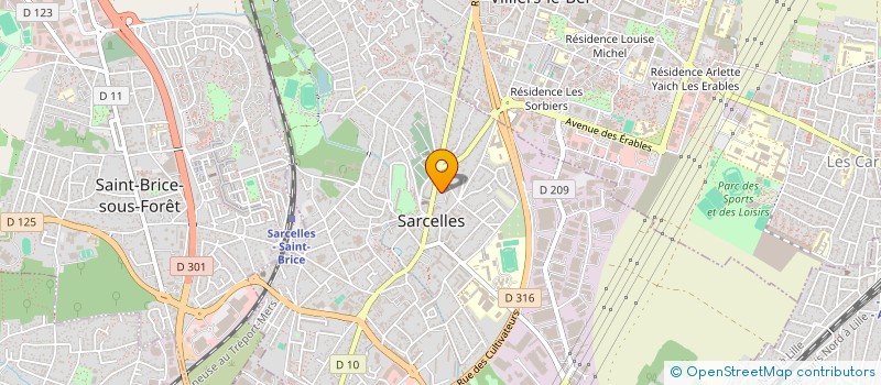 localisation de l'entreprise LA BONNEVILLE à SARCELLES