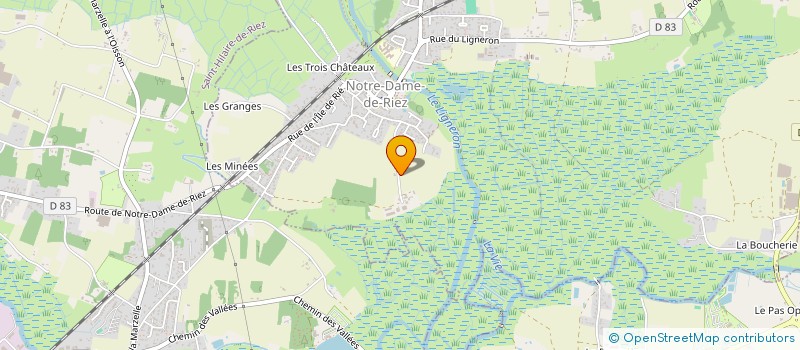 localisation de l'entreprise LA BONNIERE  NOTRE-DAME-DE-RIEZ