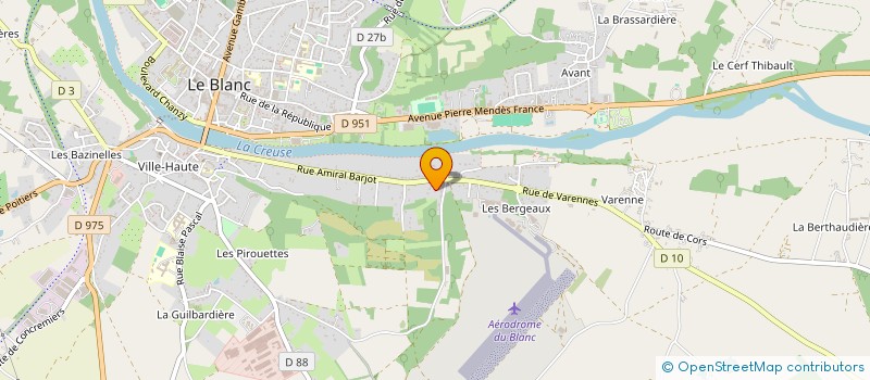 localisation de l'entreprise LA BONNIERE à LE BLANC