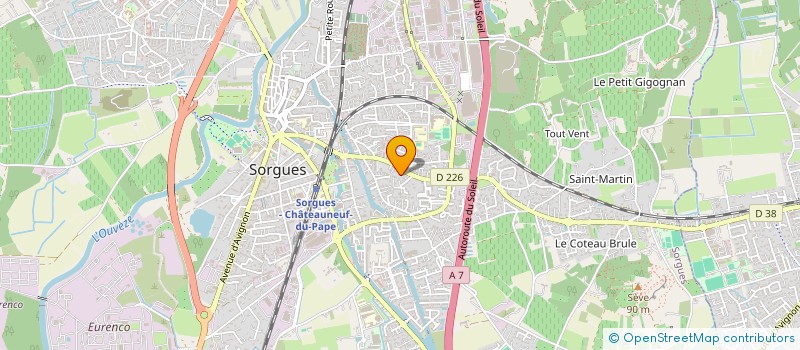 localisation de l'entreprise LA BONOISE  SORGUES