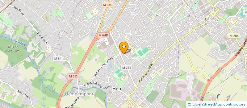 localisation de l'entreprise LA BONTE  HEM