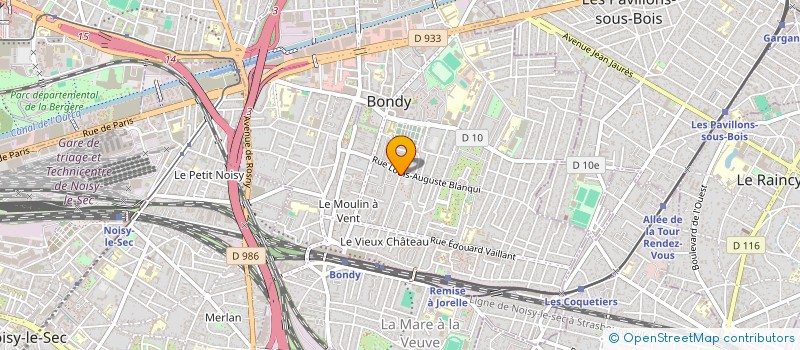 localisation de l'entreprise LA BONTE JNM  BONDY