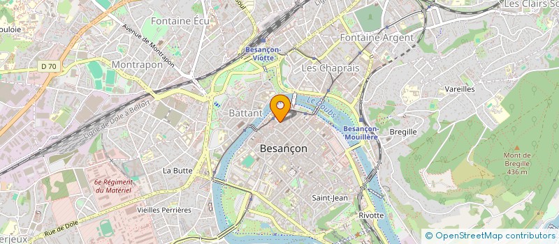 localisation de l'entreprise LA BOOKLE  BESANCON