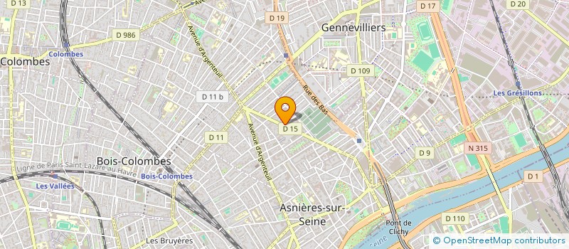 localisation de l'entreprise LA BOQUERONA FLAMENCA  ASNIERES-SUR-SEINE