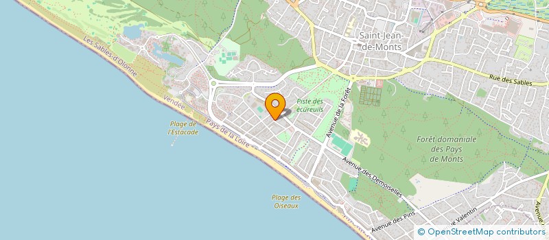 localisation de l'entreprise LA BOQUITA  SAINT-JEAN-DE-MONTS