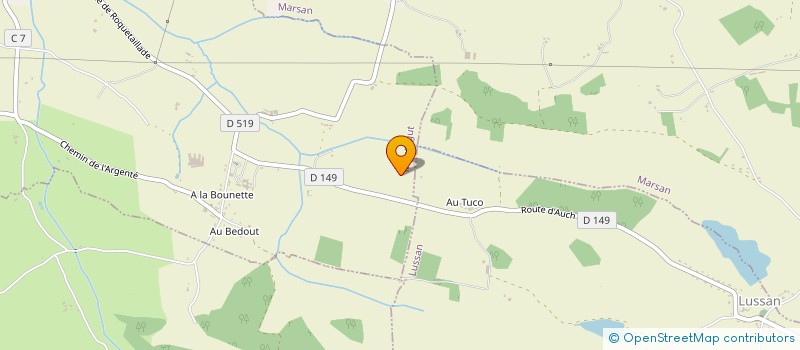 localisation de l'entreprise LA BORDA  MONTEGUT