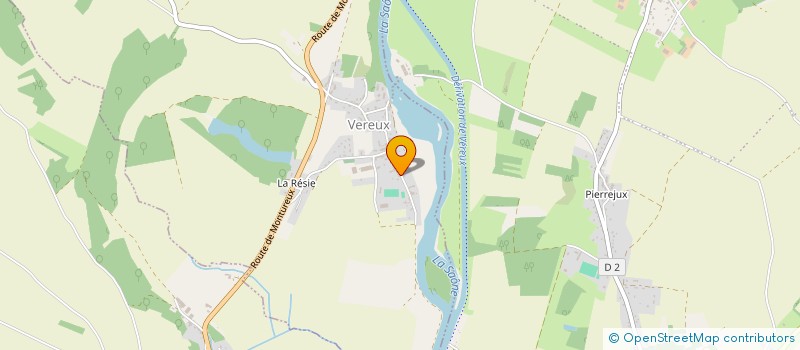 localisation de l'entreprise LA BORDE  VEREUX