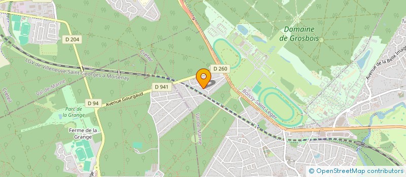 localisation de l'entreprise LA BORDE  VILLECRESNES