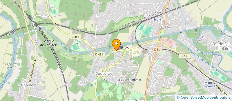 localisation de l'entreprise LA BORDEE  COUPVRAY