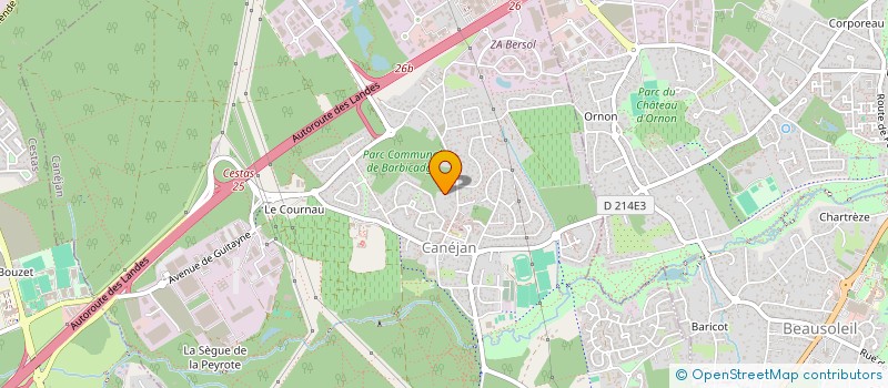 localisation de l'entreprise LA BORDELAISE COSMOPOLITE  CANEJAN