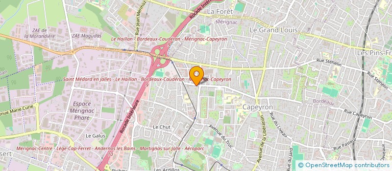 localisation de l'entreprise LA BORDELAISE DES TRAVAUX  MERIGNAC