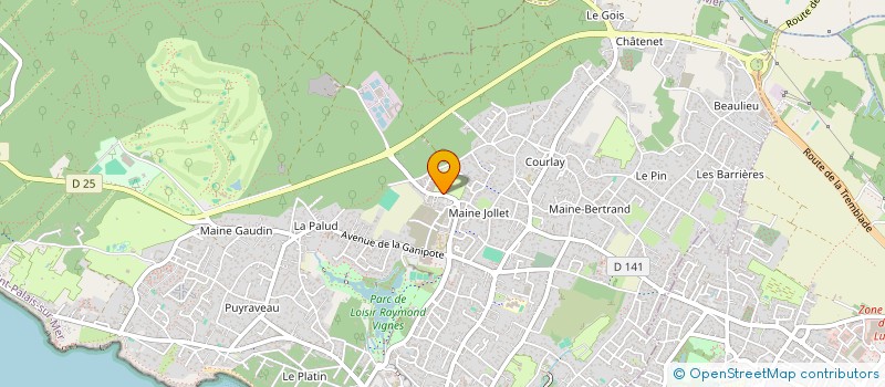 localisation de l'entreprise LA BORDERIE  SAINT-PALAIS-SUR-MER