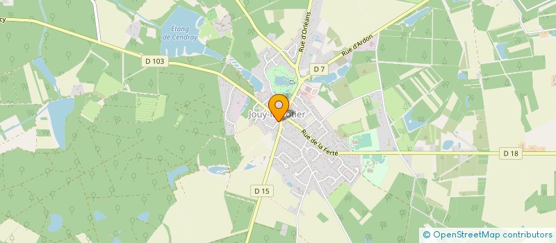 localisation de l'entreprise LA BORDERIE SCI à JOUY-LE-POTIER