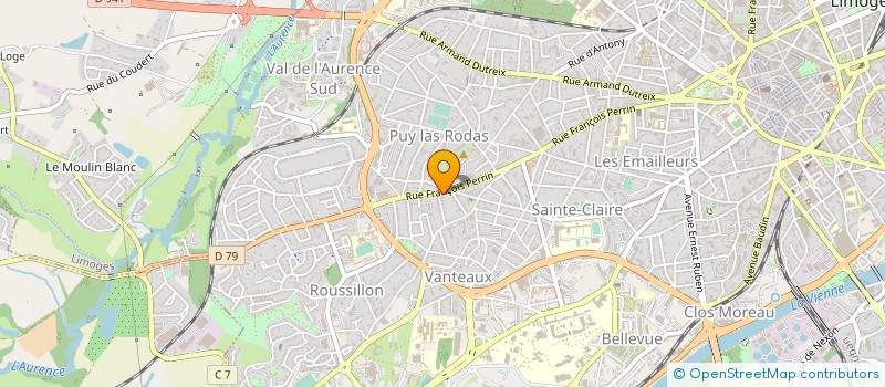 localisation de l'entreprise LA BORDURE FRANCAISE à LIMOGES
