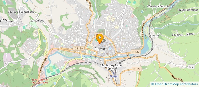 localisation de l'entreprise LA BORIE  FIGEAC