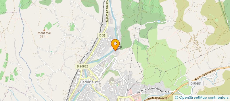 localisation de l'entreprise LA BORIE  BEDARIEUX