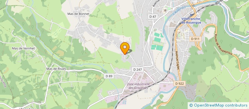 localisation de l'entreprise LA BORIE  VILLEFRANCHE-DE-ROUERGUE