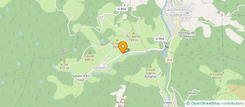 localisation de l'entreprise LA BORIE à SALSEIN