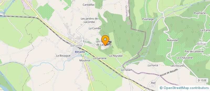localisation de l'entreprise LA BORIE DE GAILLARD à BETAILLE