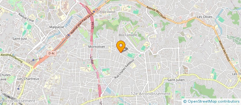 localisation de l'entreprise LA BORIE DES ROULS à MARSEILLE