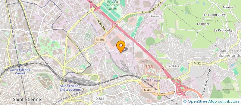 localisation de l'entreprise LA BORIE FINANCE à SAINT-ETIENNE