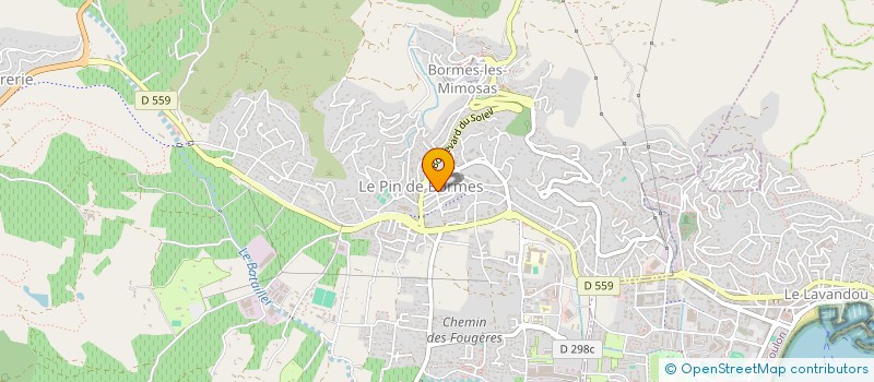 localisation de l'entreprise LA BORMEENE à BORMES-LES-MIMOSAS