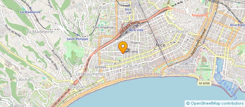 localisation de l'entreprise LA BORNALA à NICE